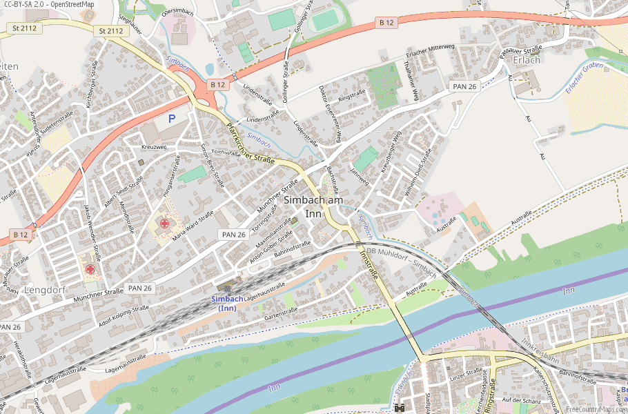 Simbach am Inn Germany Map