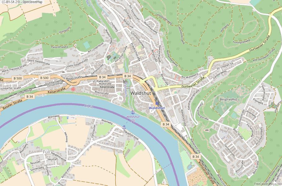 Waldshut Germany Map
