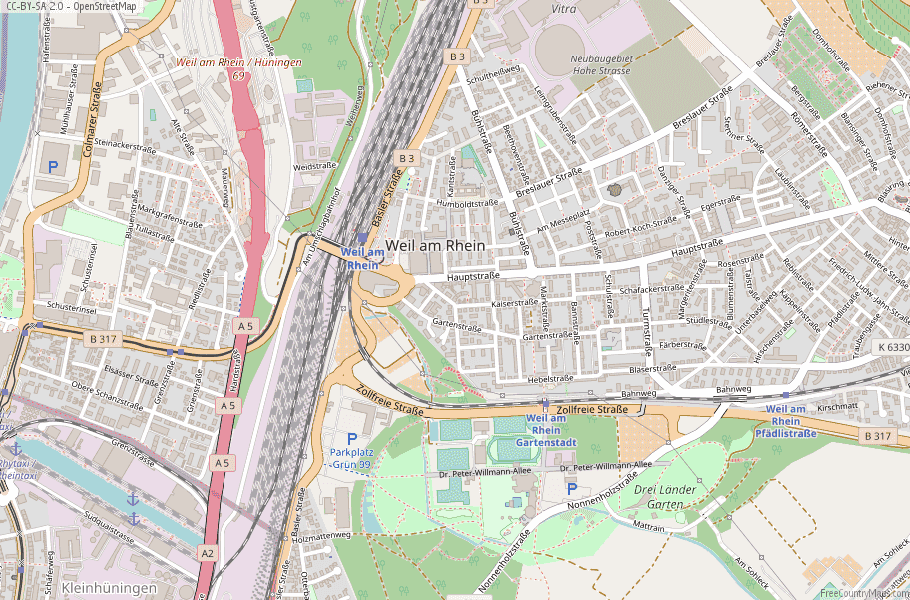 Weil am Rhein Germany Map
