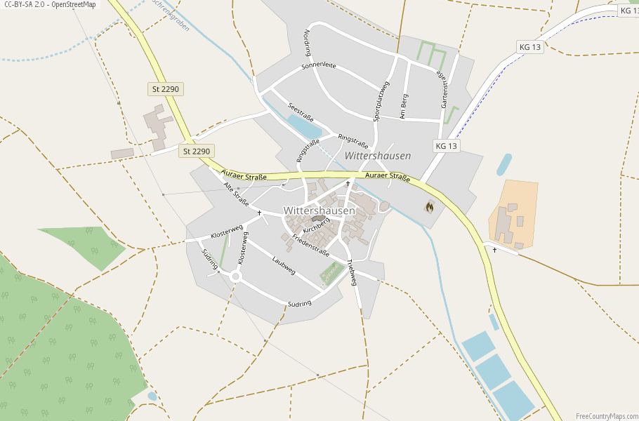 Wittershausen Germany Map