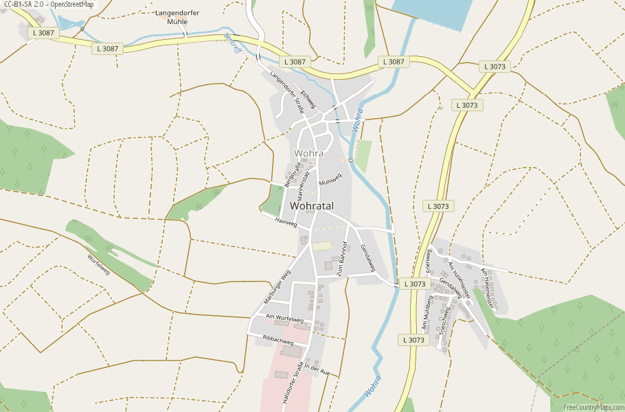 Wohratal Germany Map