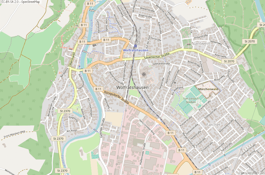 Wolfratshausen Germany Map