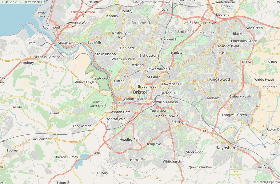 Bristol England Map
