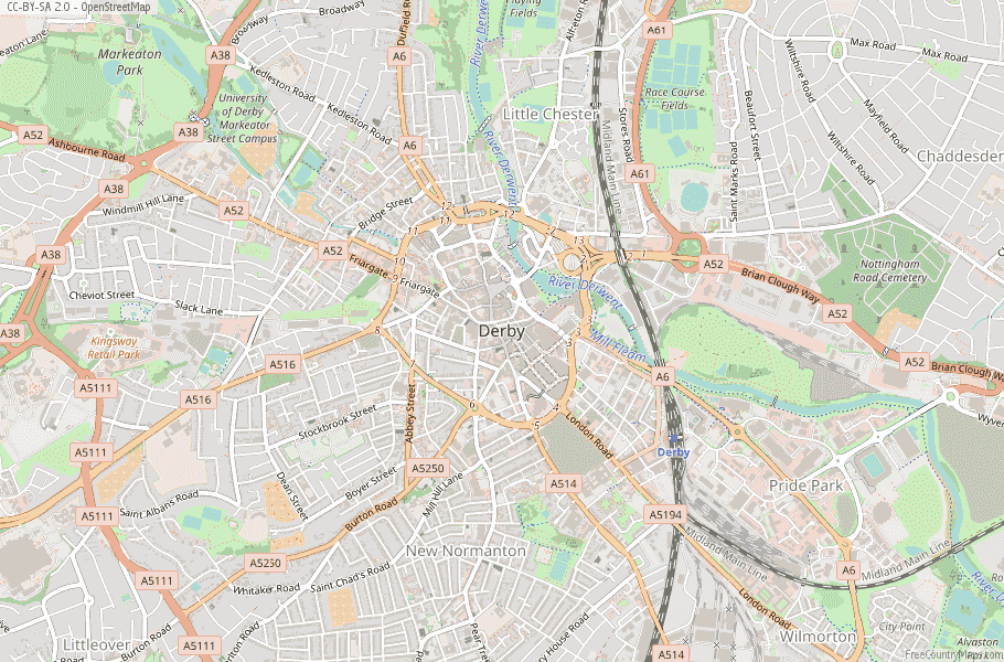Derby Map Street View Derby Map Great Britain Latitude & Longitude: Free England Maps