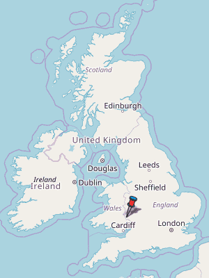 Hay on Wye Map Great Britain Latitude &amp;amp; Longitude: Free Wales Maps