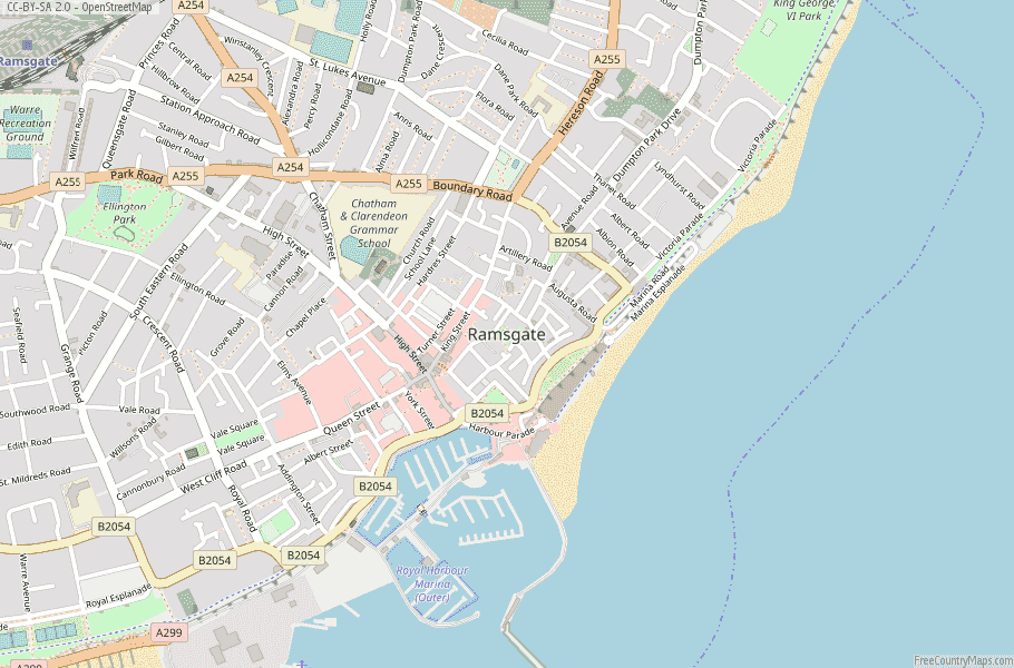 Ramsgate England Map