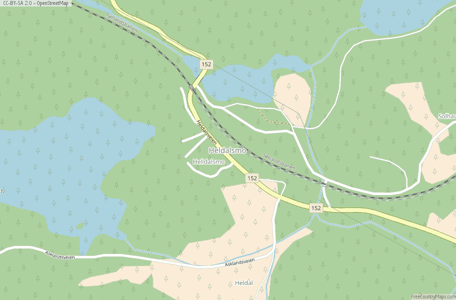 Heldalsmo Norway Map