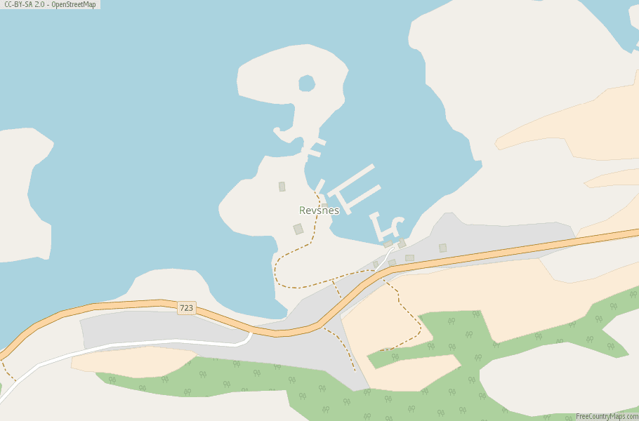 Revsnes Norway Map