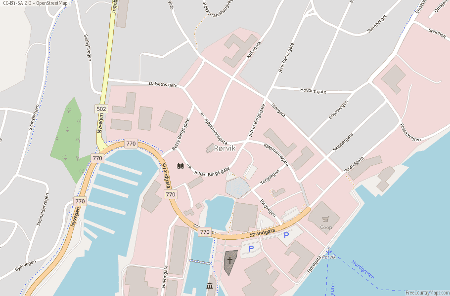 Rørvik Norway Map