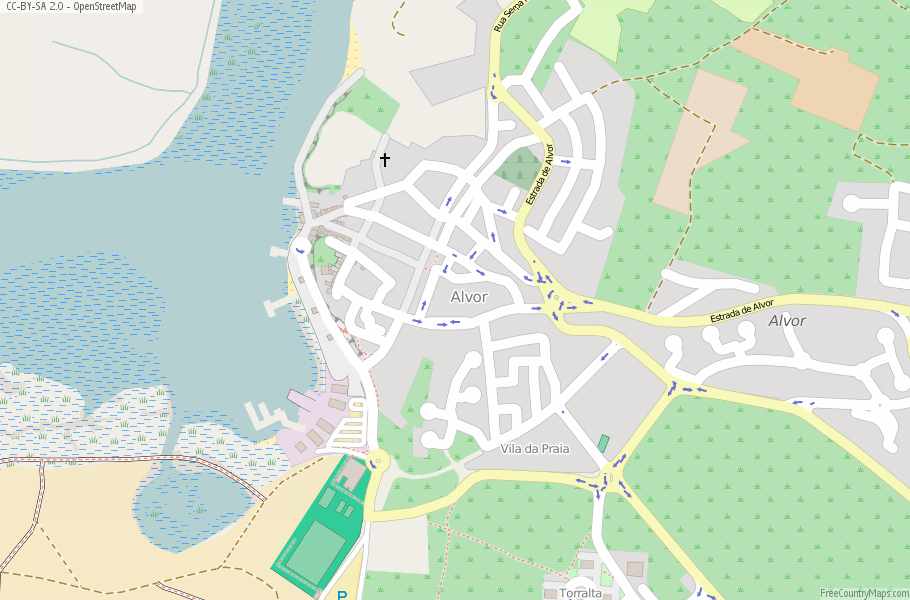 Alvor Portugal Map