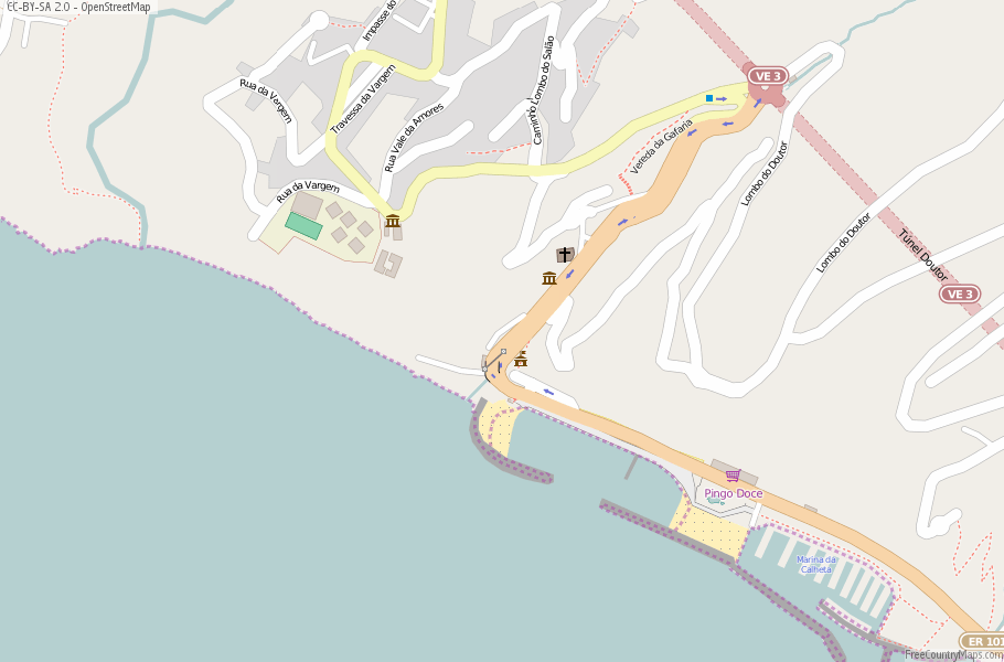 Calheta Portugal Map