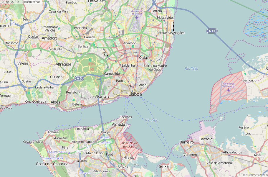Lisboa Portugal Map