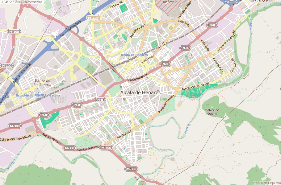 Alcalá de Henares Spain Map