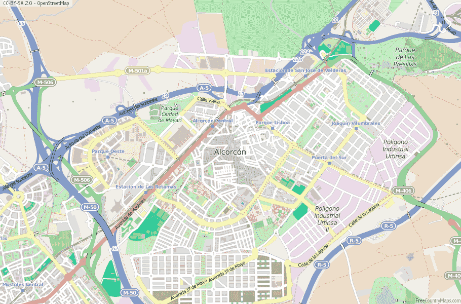 Alcorcón Spain Map