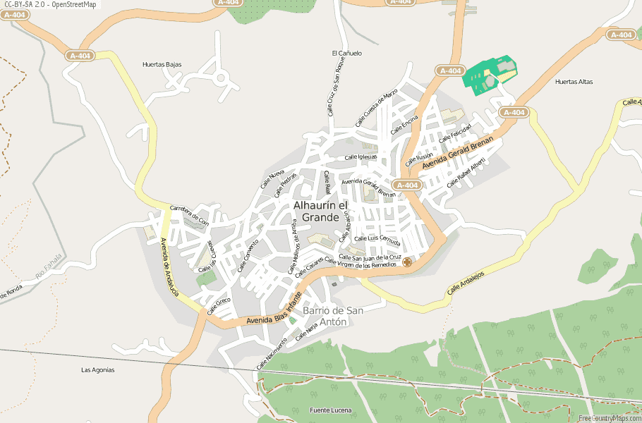 Alhaurín el Grande Spain Map