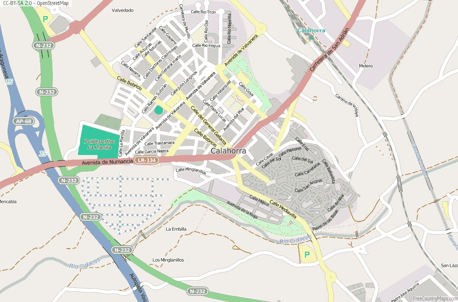 Calahorra Spain Map