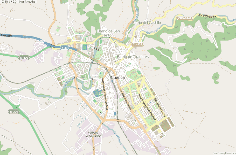 Cuenca Spain Map