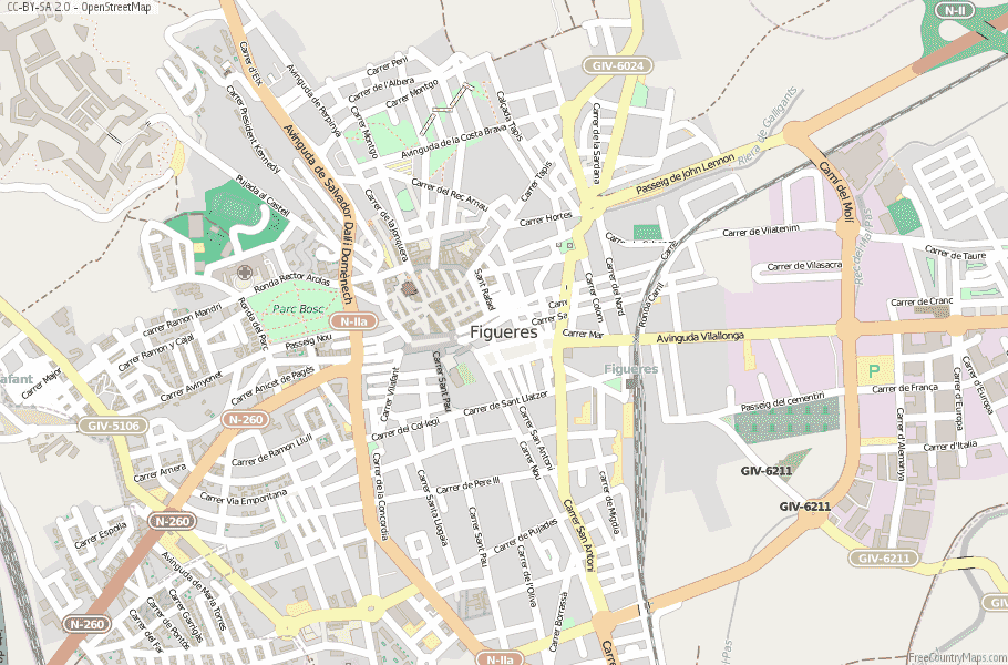 Figueres Spain Map