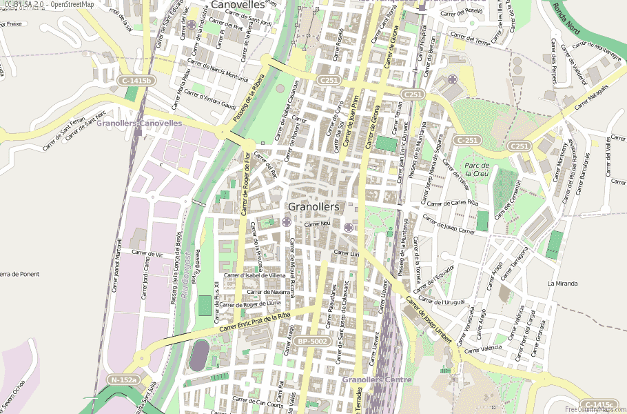 Granollers Spain Map