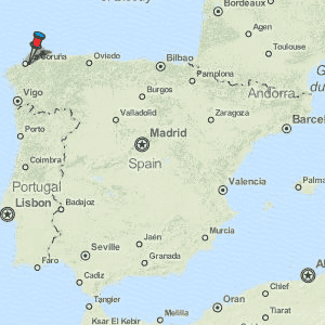 A Coruna Map Spain Latitude Longitude Free Maps