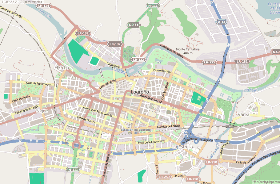 Logroño Spain Map