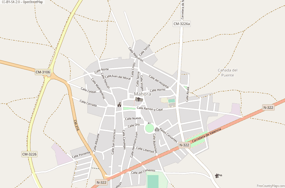 Mahora Spain Map