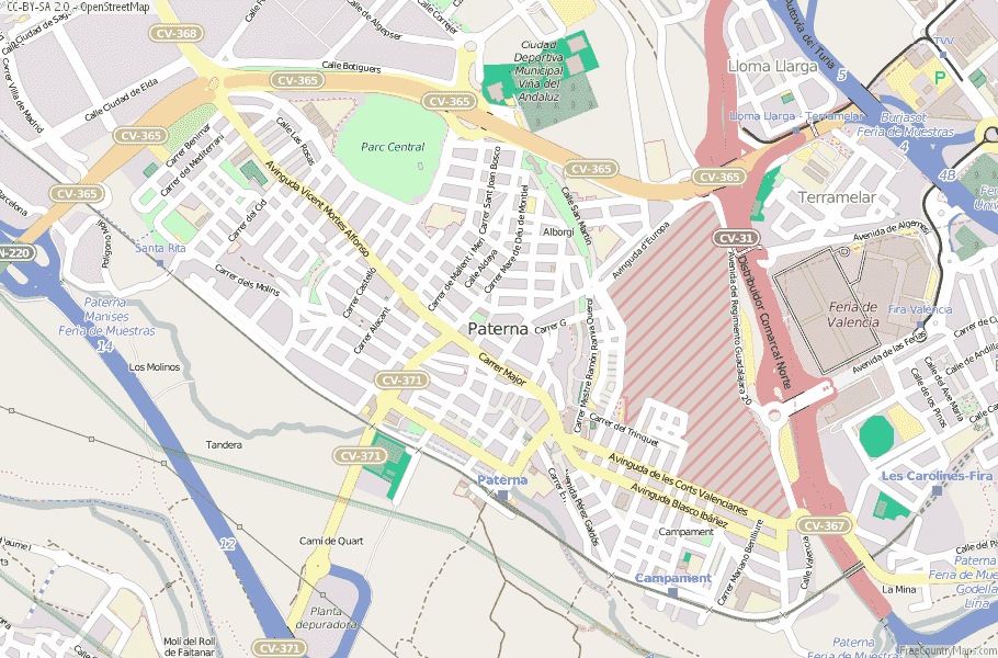 Paterna Spain Map