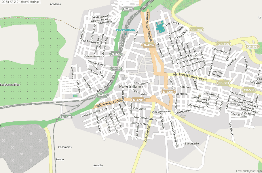 Puertollano Spain Map