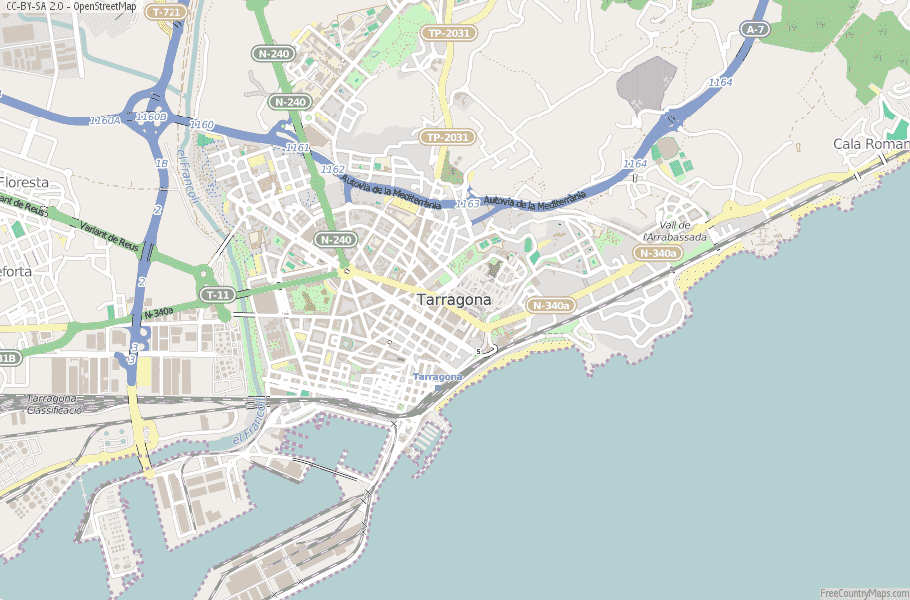 Tarragona Spain Map