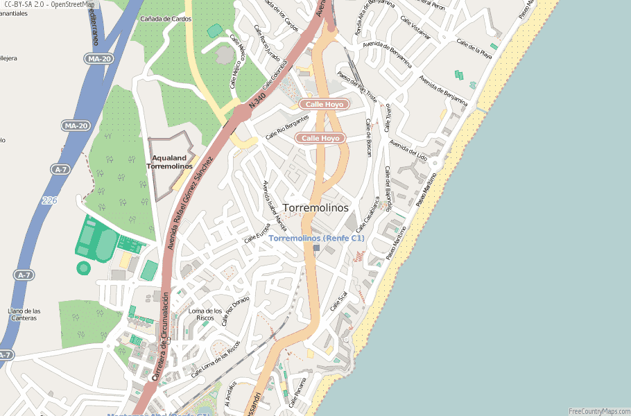 Torremolinos Spain Map