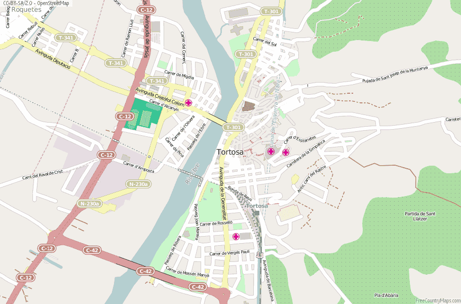 Tortosa Spain Map