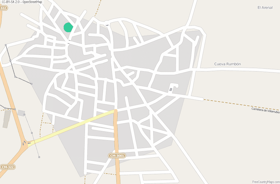 Villarrubia de Santiago Spain Map