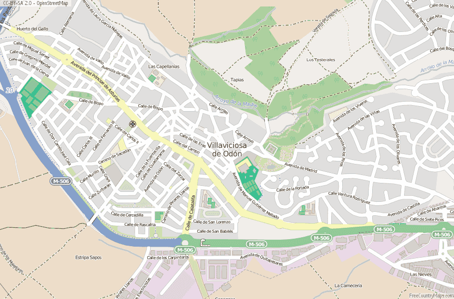 Villaviciosa de Odón Spain Map