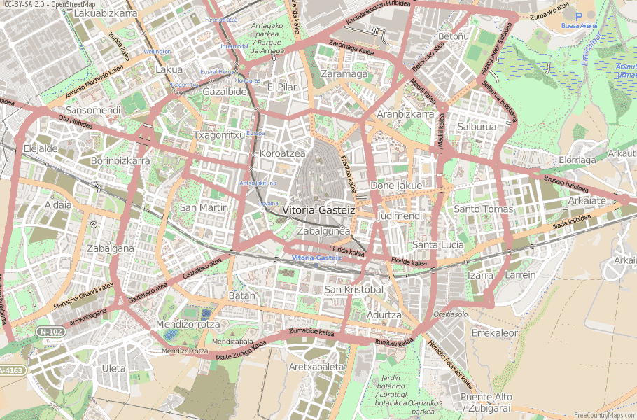Vitoria-Gasteiz Spain Map