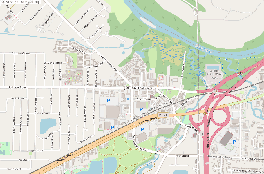 Jenison Map United States Latitude & Longitude Free Maps