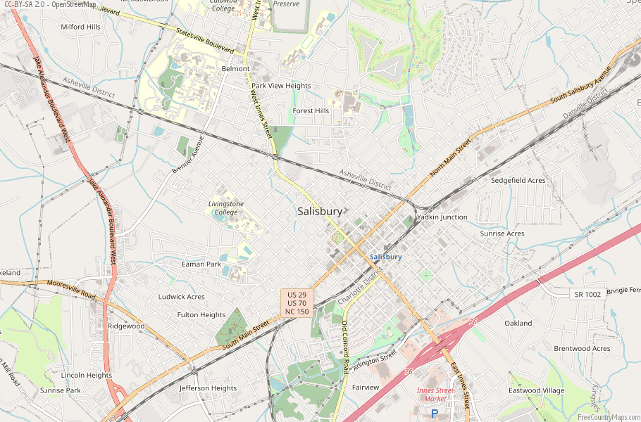 Salisbury Map United States Latitude & Longitude: Free Maps