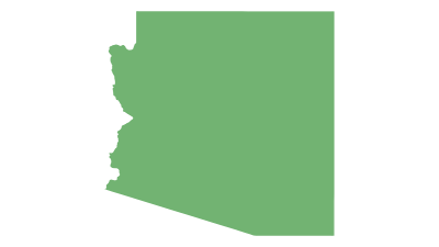 Blank Map of Arizona USA Blank Maps