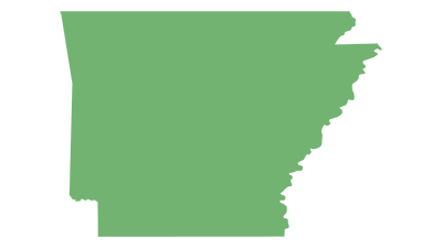 Blank Map of Arkansas USA Blank Maps