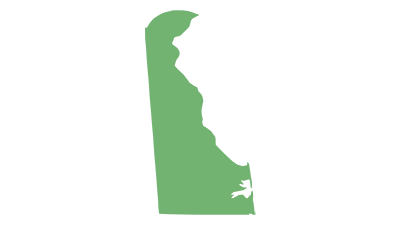 Blank Map of Delaware USA Blank Maps