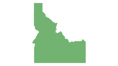 Blank Map of Idaho USA Blank Maps