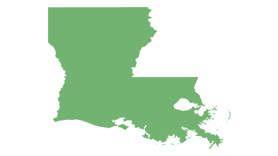 Blank Map of Louisiana USA Blank Maps