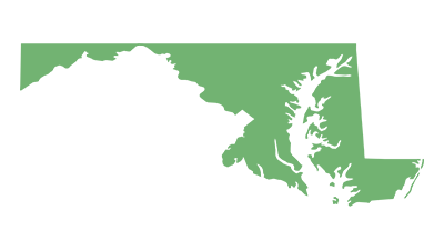 Blank Map of Maryland USA Blank Maps