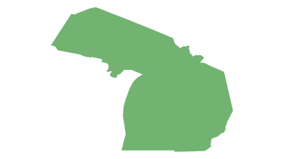 Blank Map of Michigan USA Blank Maps