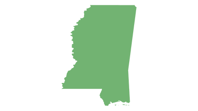 Blank Map of Mississippi USA Blank Maps