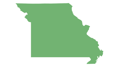 Blank Map of Missouri USA Blank Maps
