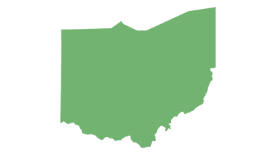 Blank Map of Ohio USA Blank Maps