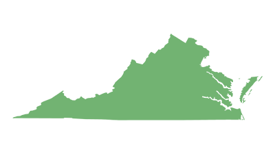 Blank Map of Virginia USA Blank Maps