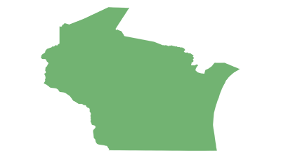 Blank Map of Wisconsin USA Blank Maps