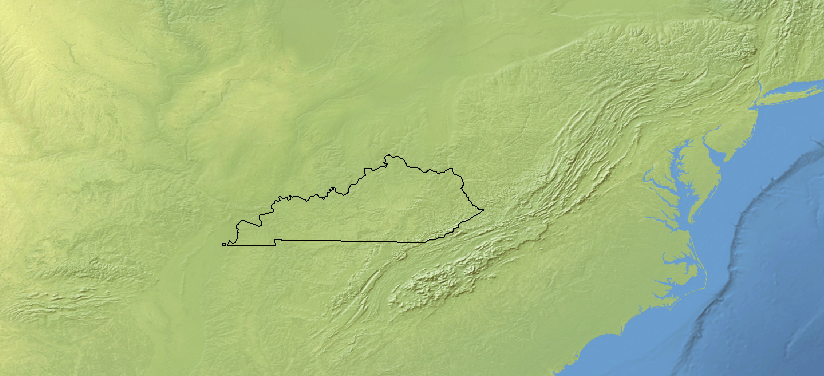 Kentucky Outline Map