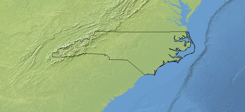 North Carolina Outline Map